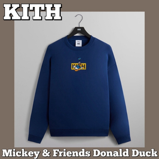 キス(KITH)のKITH DISNEY ドナルド クルーネック XL ボックスロゴ ディズニー(スウェット)