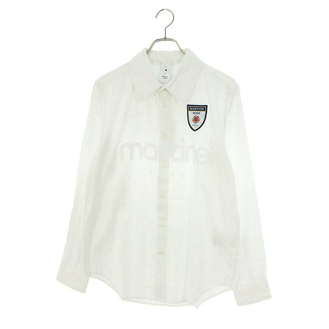 NIKE(ナイキ)のナイキ ×マーティンローズ MARTINE ROSE  MARTINE ROSE DRESS SHIRT/DV0849-100 ドレスゲーム長袖シャツ メンズ S メンズのトップス(シャツ)の商品写真