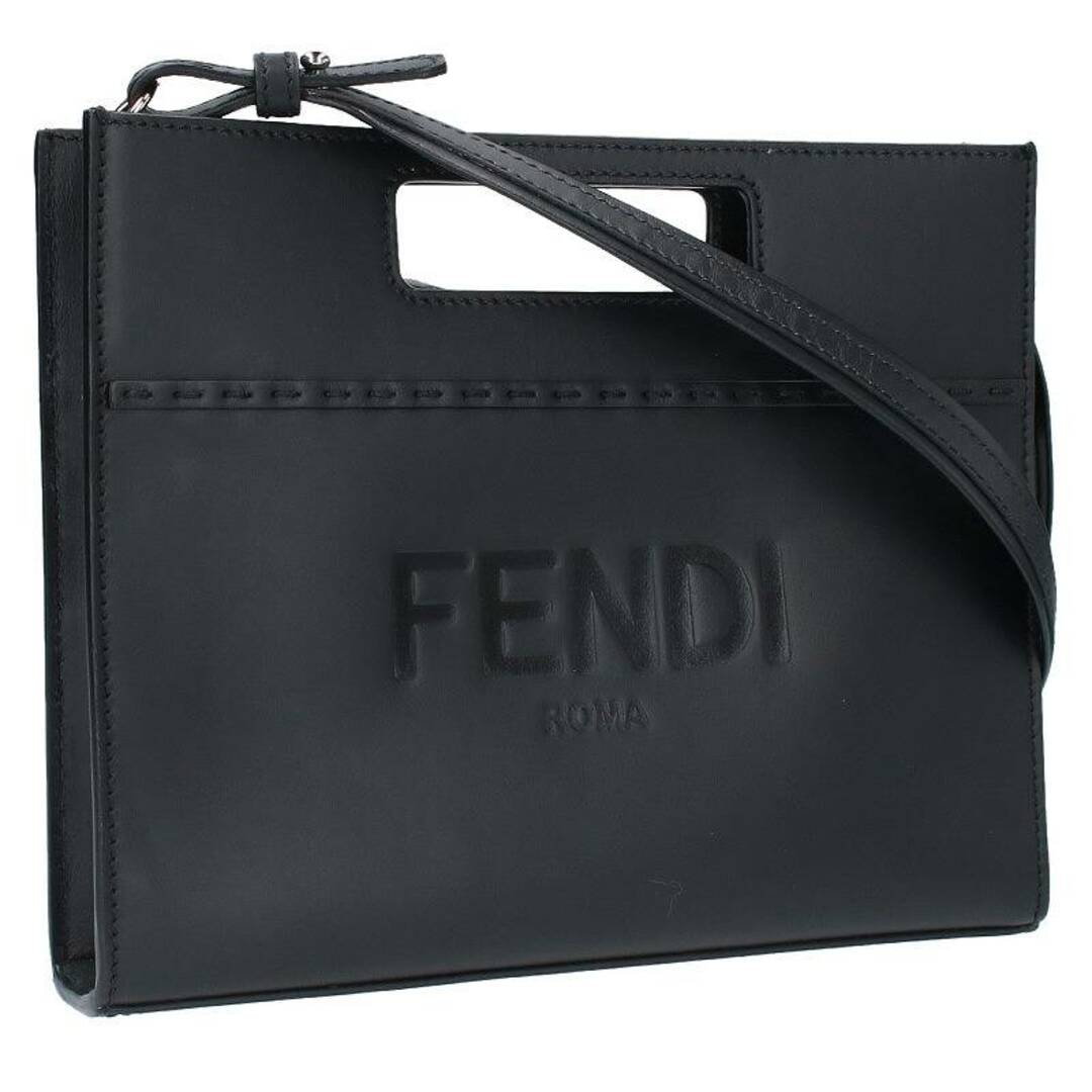 FENDI(フェンディ)のフェンディ  7VA547 ロゴ型押しレザーショッパースモールショルダーバッグ メンズ メンズのバッグ(ショルダーバッグ)の商品写真