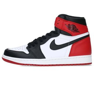 ナイキ(NIKE)のナイキ  AIR JORDAN 1 RETRO HIGH OG BLACK TOE 555088-125 エアジョーダン1レトロハイオージーつま黒スニーカー メンズ 28cm(スニーカー)