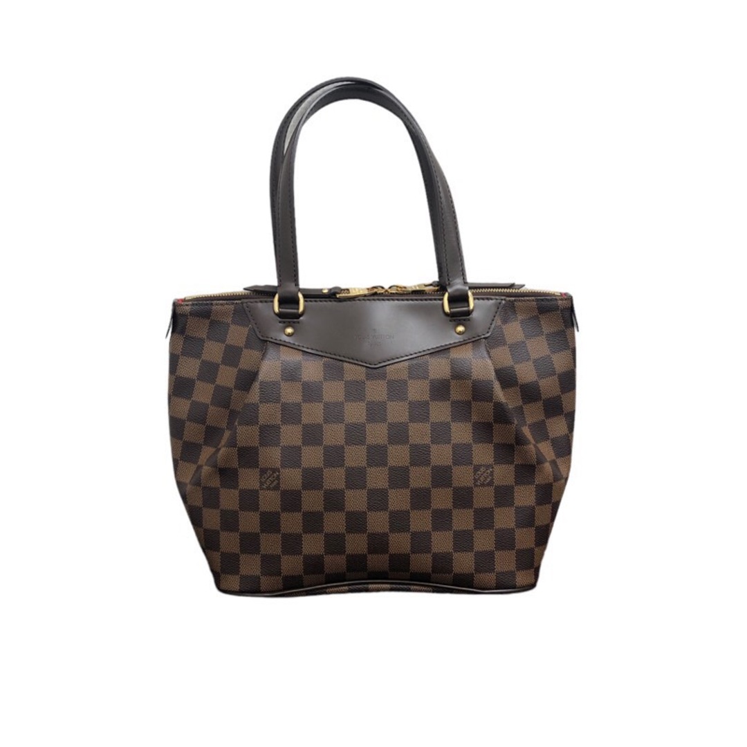 約14cm開閉式ルイ・ヴィトン LOUIS VUITTON ウェストミンスターPM N41102 ダミエ・エベヌ レディース ハンドバッグ