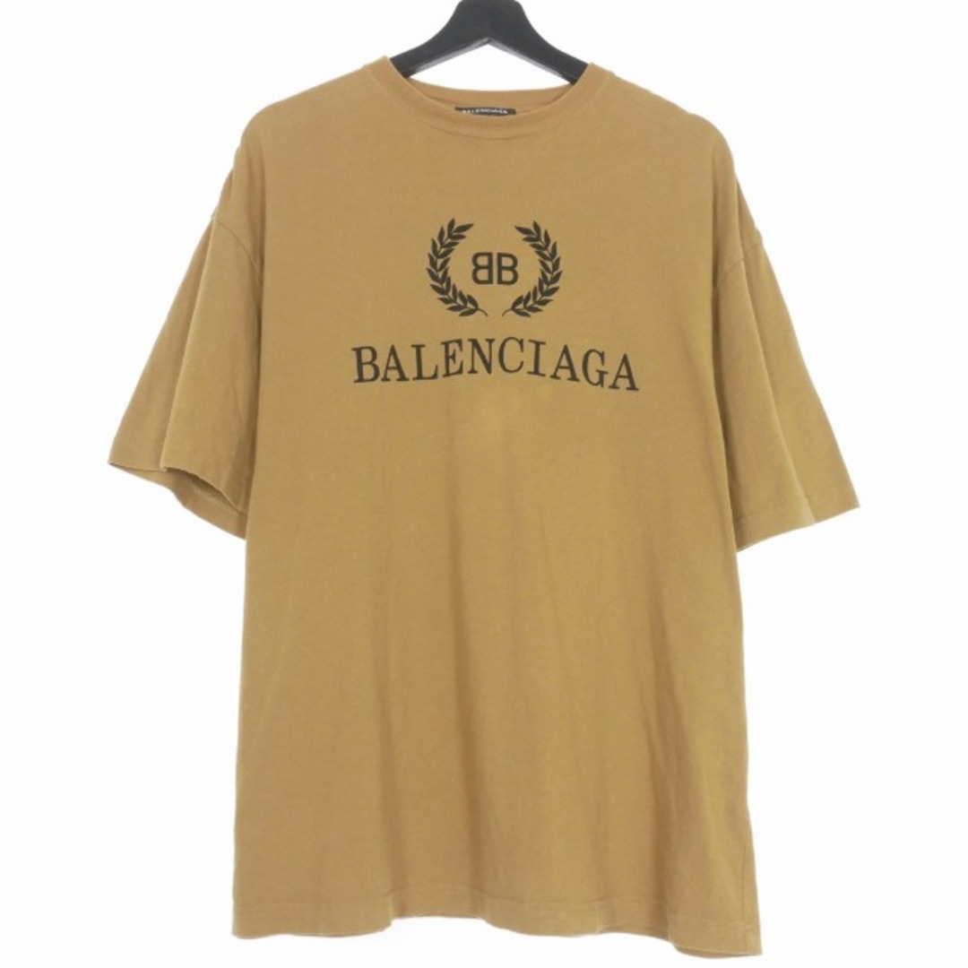 59cm着丈バレンシアガ BALENCIAGA 19AW BBロゴ プリントTシャツ S