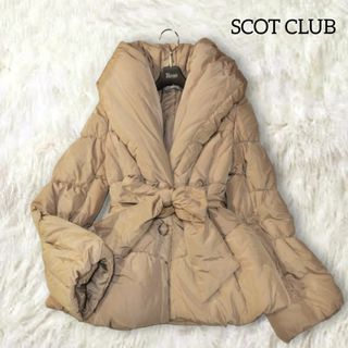 スコットクラブ(SCOT CLUB)のスコットクラブ ✿ ボリュームカラー 中綿 コート ショールカラー ベージュ M(ブルゾン)