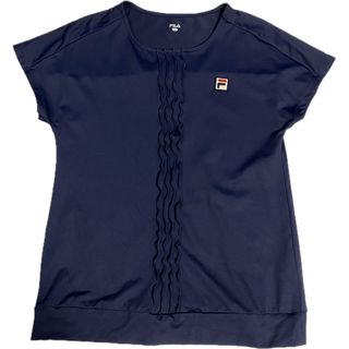 フィラ(FILA)の今季秋冬物 フィラ Fila ゲームシャツ Tシャツ フリル ネイビー L(ウェア)