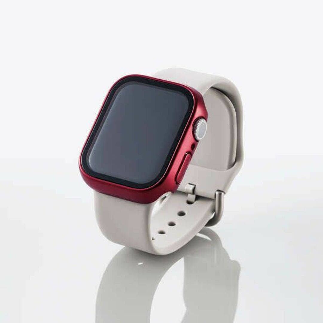 ELECOM(エレコム)の【3コ】エレコム Apple Watch series7 41mm 用 フルカバ スマホ/家電/カメラのスマホアクセサリー(モバイルケース/カバー)の商品写真