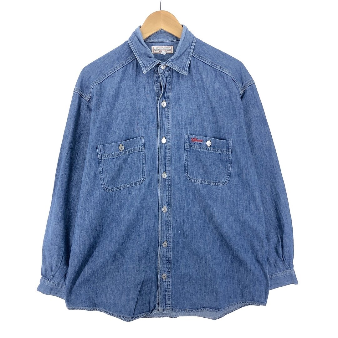 GUESS(ゲス)の古着 90年代 ゲス Guess JEANS 長袖 デニムシャツ USA製 メンズM ヴィンテージ /eaa397275 メンズのトップス(シャツ)の商品写真