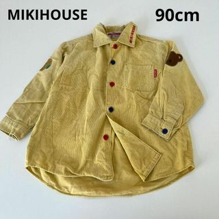 ミキハウス(mikihouse)のMIKIHOUSE　ミキハウス　長袖シャツ　90cm くま　犬ワッペンつき(その他)