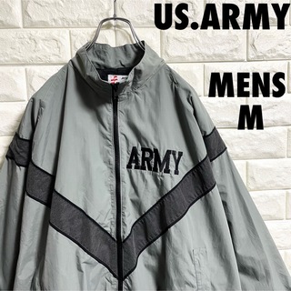 ミリタリー(MILITARY)のUS ARMY  アメリカ軍　IPFU トレーニングジャケット　メンズMサイズ(ナイロンジャケット)
