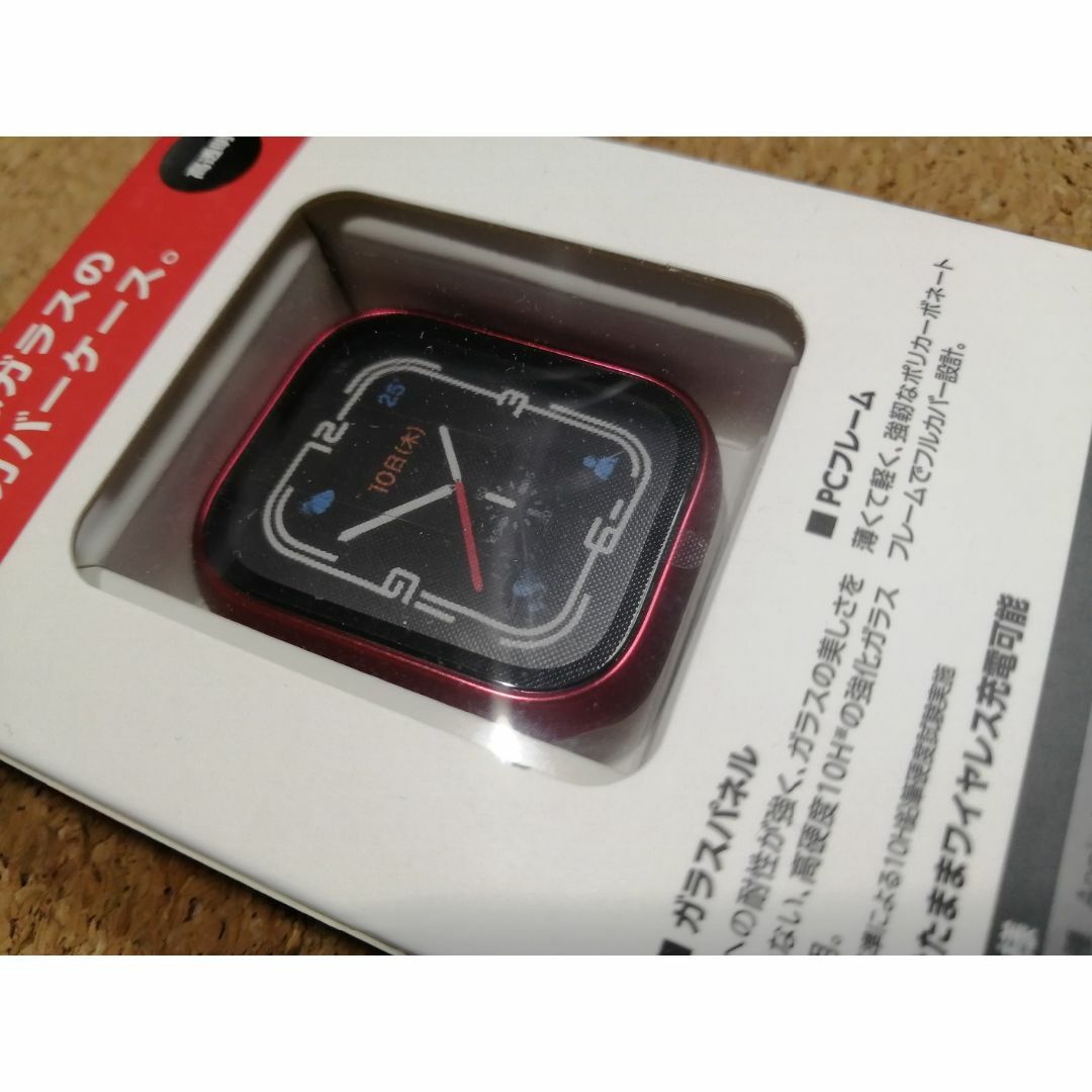 ELECOM(エレコム)の【2コ】エレコム Apple Watch series7 41mm 用 フルカバ スマホ/家電/カメラのスマホアクセサリー(その他)の商品写真