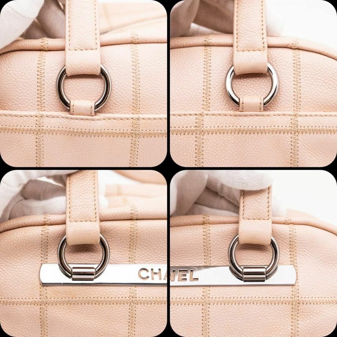 CHANEL(シャネル)のマルハ様専用  チョコバー キャビアスキン ピンク レディースのバッグ(ハンドバッグ)の商品写真