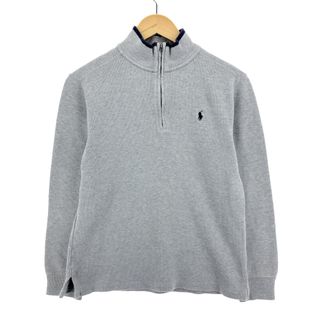 ラルフローレン(Ralph Lauren)の古着 ラルフローレン Ralph Lauren POLO RALPH LAUREN ハーフジップスウェットシャツ トレーナー レディースL /eaa395764(トレーナー/スウェット)