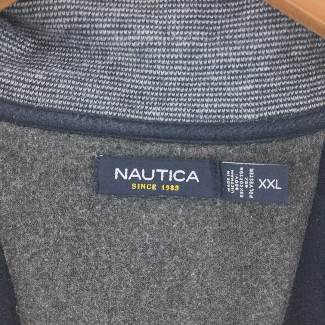 NAUTICA(ノーティカ)の古着 ノーティカ NAUTICA ハーフジップスウェットシャツ トレーナー メンズXXL /taa002376 メンズのトップス(スウェット)の商品写真
