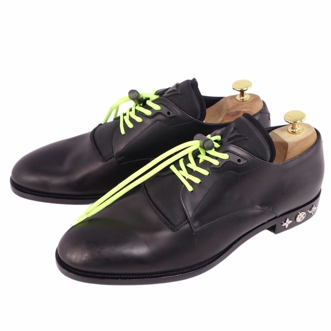 LOUIS VUITTON(ルイヴィトン)の極美品 ルイヴィトン LOUIS VUITTON レザーシューズ ダービーシューズ LVフォーマルライン モノグラム カーフレザー 革靴 メンズ 7.5(26.5cm相当) ブラック メンズの靴/シューズ(ドレス/ビジネス)の商品写真