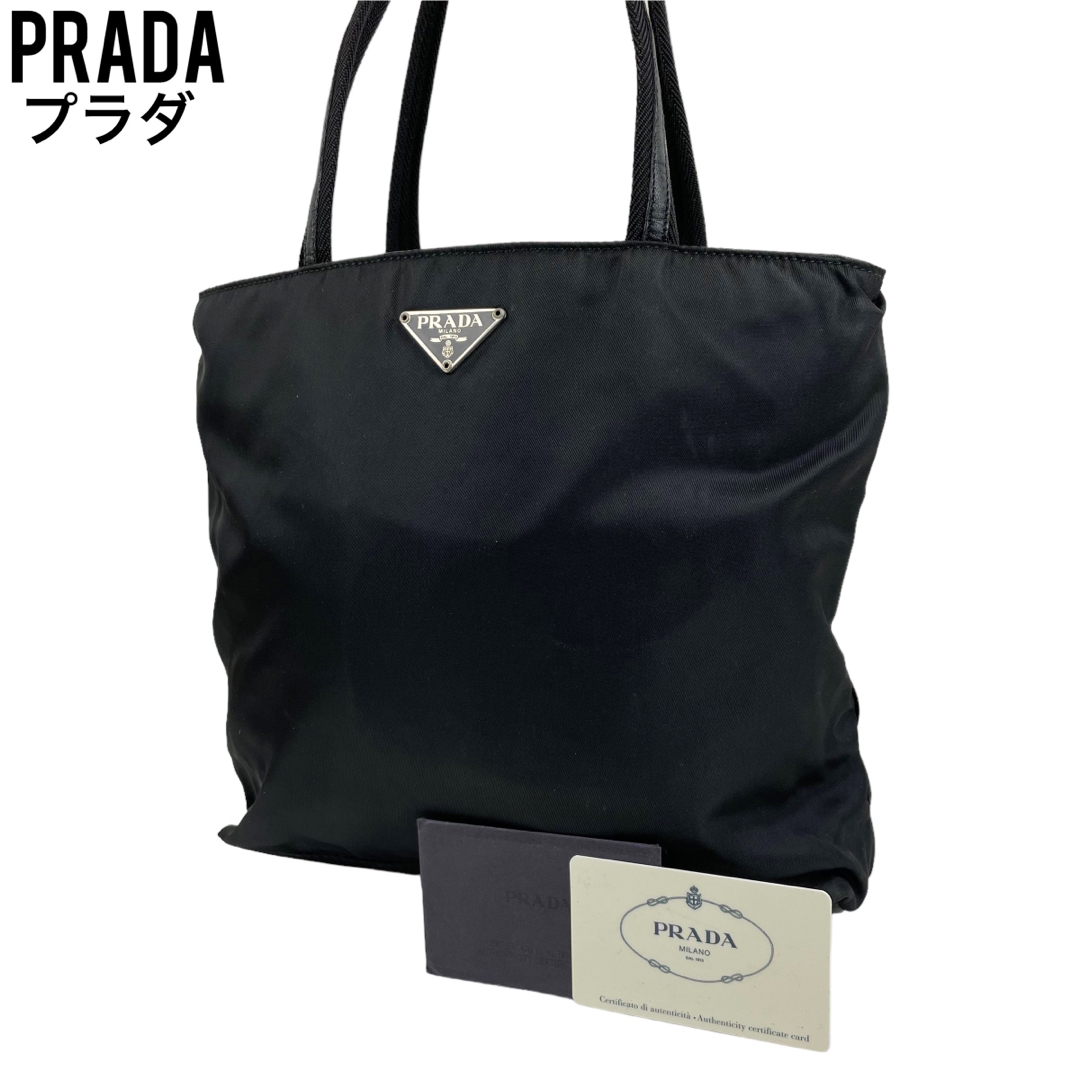 PRADA - ✨美品 PRADA プラダ トートバッグ ブラック 黒 テスート