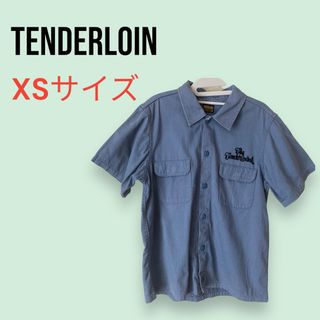 テンダーロイン(TENDERLOIN)のテンダーロイン　メンズ　ブルー　半袖ワークシャツ　XSサイズ(シャツ)