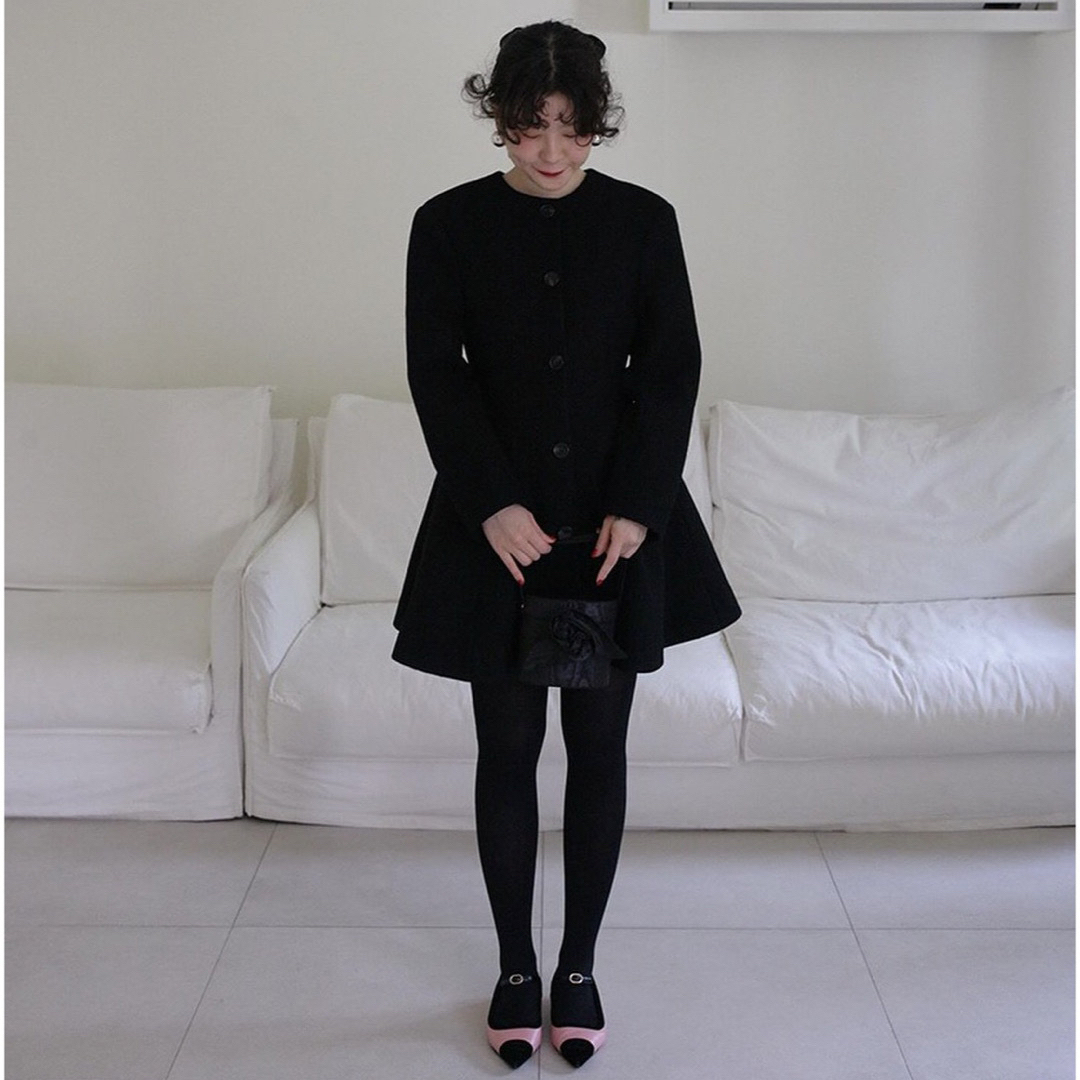 freckle seoul line wool jacket in black レディースのジャケット/アウター(テーラードジャケット)の商品写真