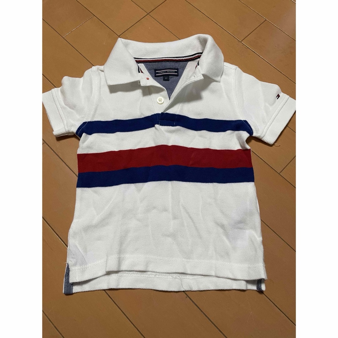 TOMMY HILFIGER(トミーヒルフィガー)のTOMMY HILFIGER 80 キッズ　ベビー　ポロシャツ　Tシャツ　半袖 キッズ/ベビー/マタニティのベビー服(~85cm)(Ｔシャツ)の商品写真