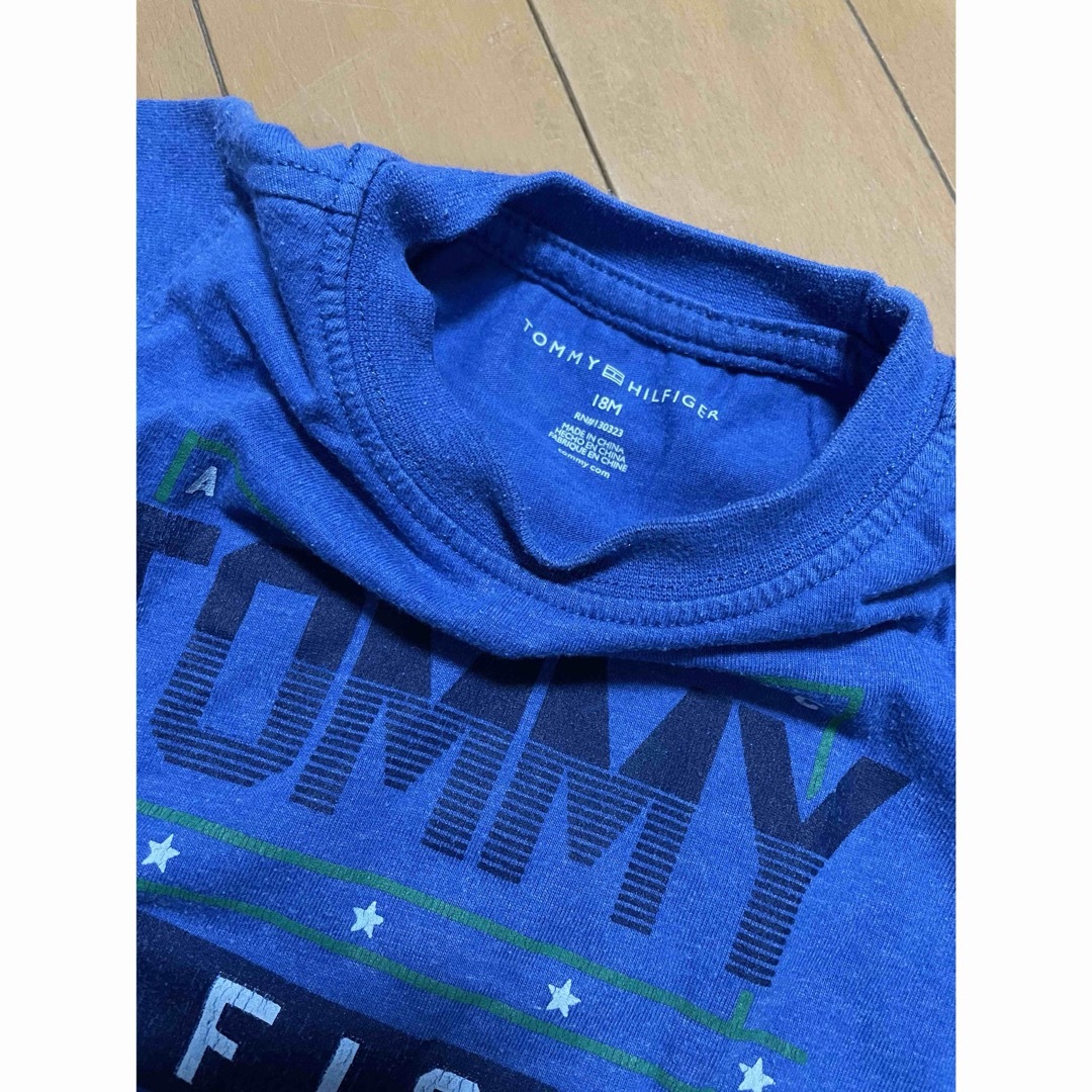 TOMMY HILFIGER(トミーヒルフィガー)のTOMMY HILFIGER 80 キッズ　ベビー　ポロシャツ　Tシャツ　半袖 キッズ/ベビー/マタニティのベビー服(~85cm)(Ｔシャツ)の商品写真