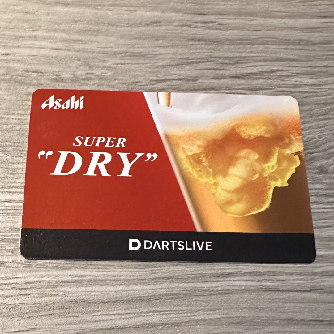 未使用品】ダーツライブカード アサヒ ビール A賞 未使用品】ダーツライブカード アサヒ ビール A賞