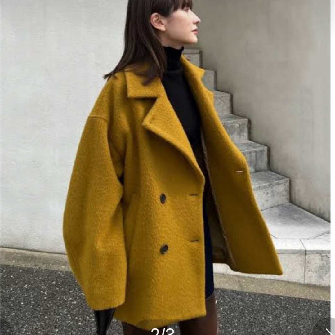 CLANE(クラネ)の【CLANE】OVER LINE DOUBLE COAT レディースのジャケット/アウター(ピーコート)の商品写真