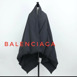 バレンシアガ(Balenciaga)のタグ付き未使用 BALENCIAGA ポンチョダウンコート オーバーサイズ(ダウンコート)