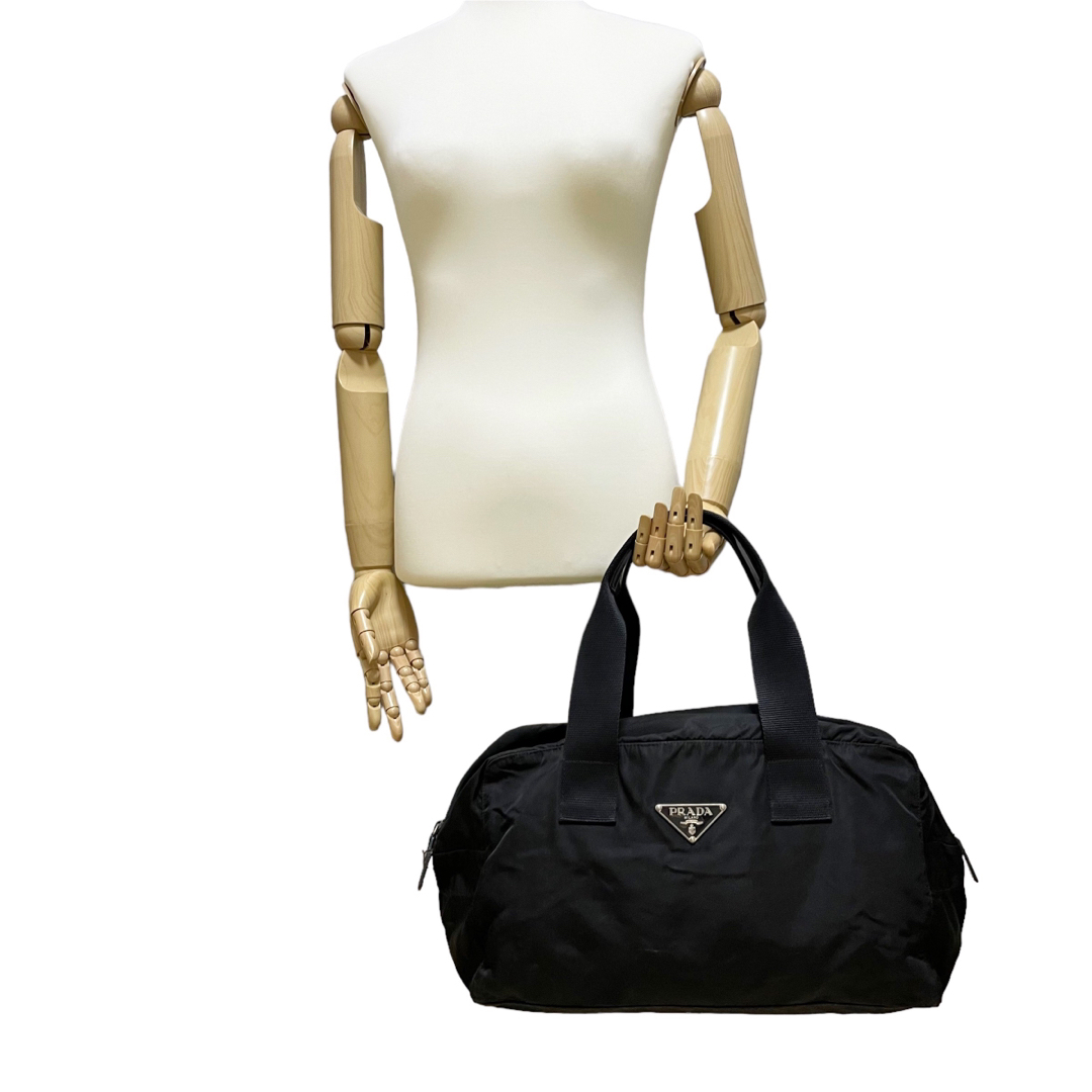 ✨良品 PRADA プラダ ミニボストンバッグ ブラック 黒 旅行 トラベル ✨良品 PRADA プラダ ミニボストンバッグ ブラック 黒 旅行 トラベル