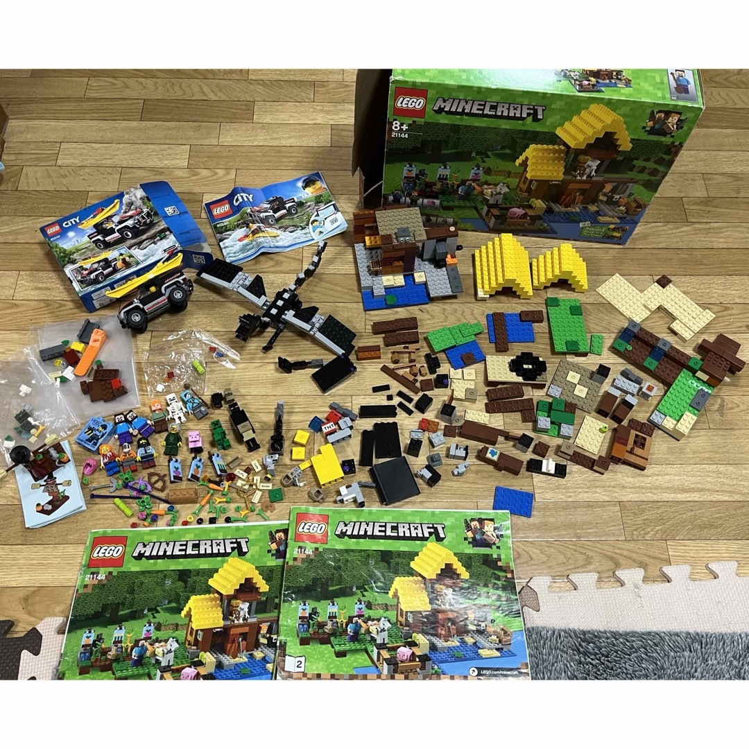 LEGOセット 21144 マイクラ　畑コテージ　 21117 エンダードラゴン | フリマアプリ ラクマ
