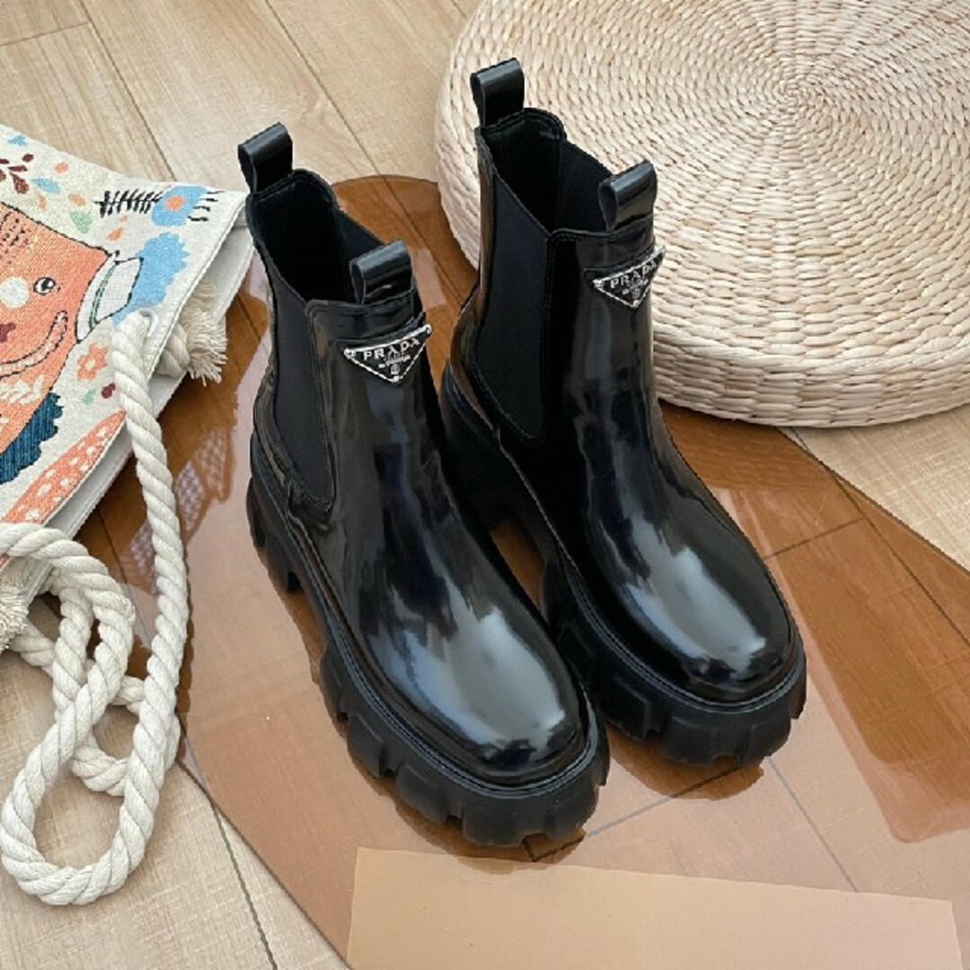 PRADA - 美品 【プラダ】ショートブーツの通販 by kiki's shop|プラダ