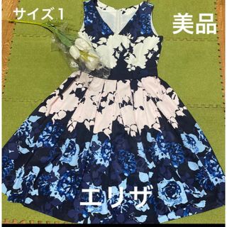 フォクシー(FOXEY)の１日限定！最終価格！春夏に！美品！エリザ！素敵なリボン付☆ワンピース(ひざ丈ワンピース)