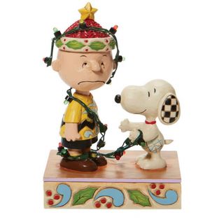 スヌーピー(SNOOPY)のスヌーピー＆チャーリーブラウン デコレーション 置物 フィギュア 人形 (置物)