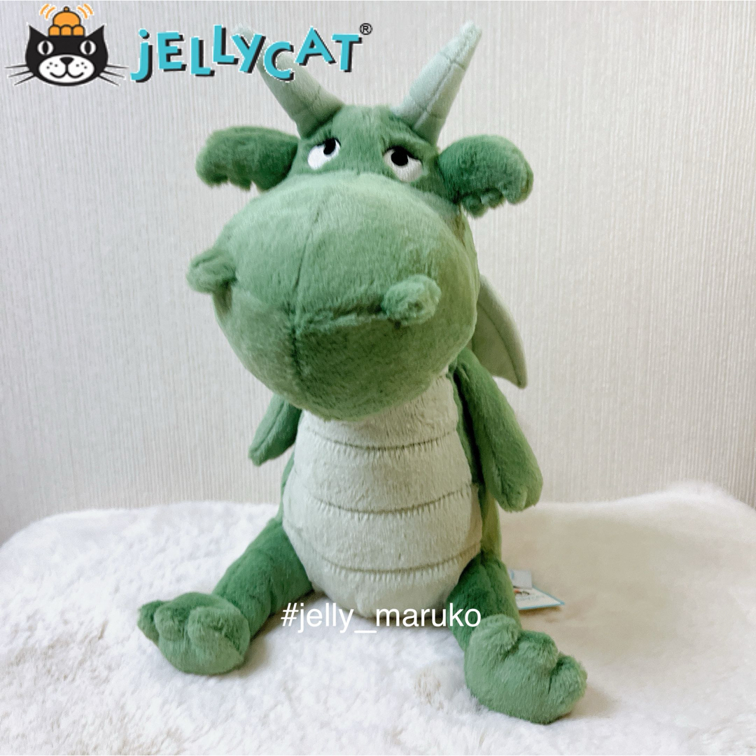 【新品】 ドラゴン 怪獣 龍 jellycat ジェリーキャット ぬいぐるみ 竜のサムネイル