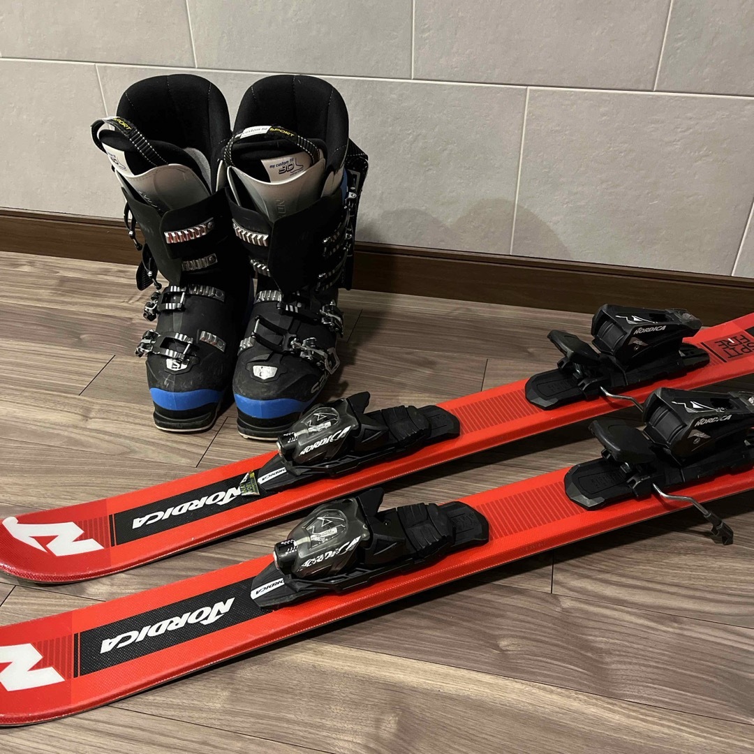 NORDICA(ノルディカ)のノルディカ　ショートスキー99　ブーツ 26cm セット スポーツ/アウトドアのスキー(板)の商品写真
