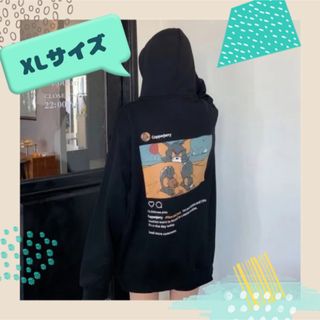 【フォロー割】韓国 トムとジェリー Instagram パーカー XLサイズ(パーカー)