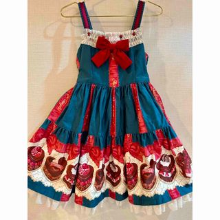 キッズ服女の子用(90cm~)シャーリーテンプル ハートJSK110 - ワンピース