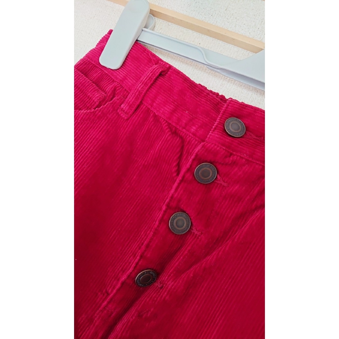 レディース 赤スカート コーデ BROWNYSTANDARD レッド レディースのスカート(ミニスカート)の商品写真