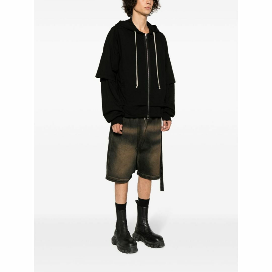 DRKSHDW(ダークシャドウ)の新品 RICK OWENS DRKSHDW ZIPPED HUSTLER L メンズのトップス(パーカー)の商品写真