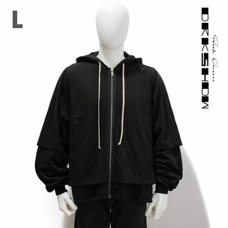 ダークシャドウ(DRKSHDW)の新品 RICK OWENS DRKSHDW ZIPPED HUSTLER L(パーカー)