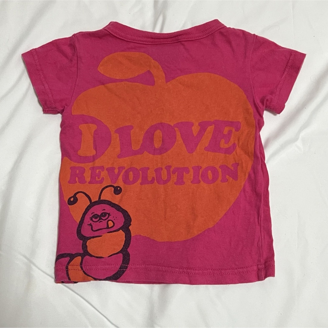 LOVE REVOLUTION(ラブレボリューション)のラブレボリューション　半袖　90 キッズ/ベビー/マタニティのキッズ服女の子用(90cm~)(Tシャツ/カットソー)の商品写真
