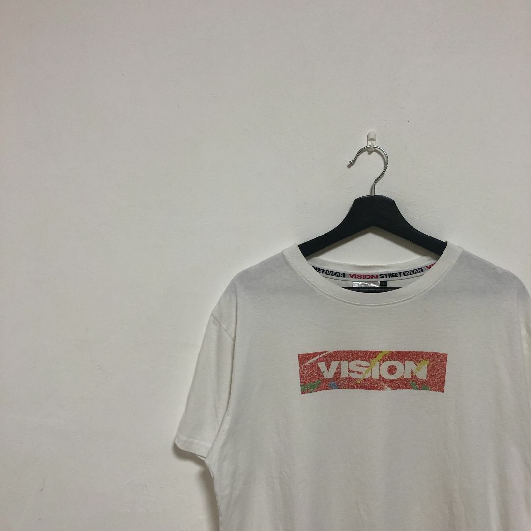 VISION STREET WEAR(ヴィジョン ストリート ウェア)の【ストリート系】VISION 定番☆ボックスロゴ　古着  Tee メンズのトップス(Tシャツ/カットソー(半袖/袖なし))の商品写真