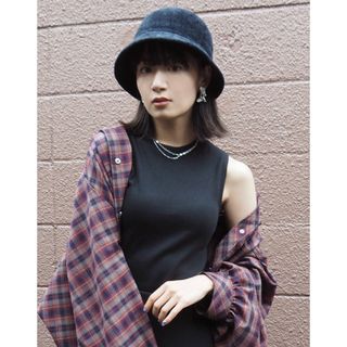 エモダ(EMODA)の【美品】EMODA モールハット　ブラウン(ハット)