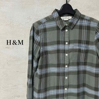 エイチアンドエム(H&M)のH&M✨L.O.G.G綿100％長袖チェックシャツ(シャツ/ブラウス(長袖/七分))