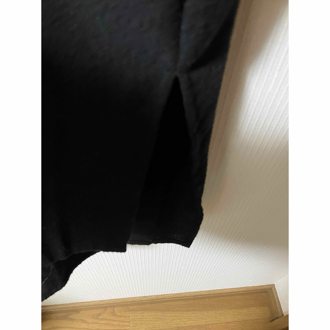 しまむら(シマムラ)のSALE！レディース　トップス　シャツワンピ　ブラック　ネル レディースのトップス(シャツ/ブラウス(長袖/七分))の商品写真