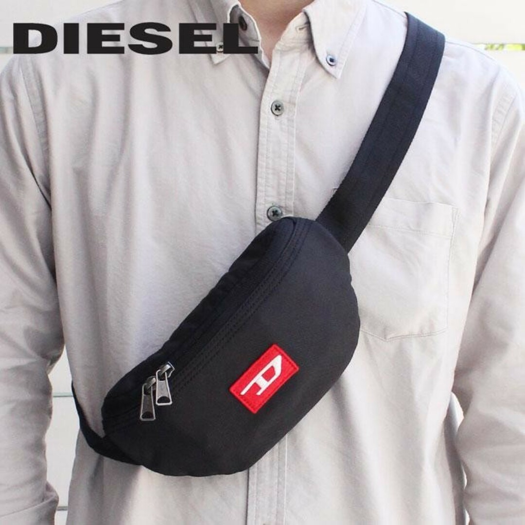 DIESEL(ディーゼル)のDIESEL ディーゼル ボディバッグ ベルトバッグ ブラック メンズのバッグ(ボディーバッグ)の商品写真