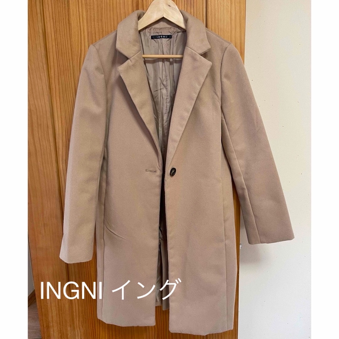INGNI(イング)のINGNIイング　チェスターコート　ベージュ レディースのジャケット/アウター(チェスターコート)の商品写真