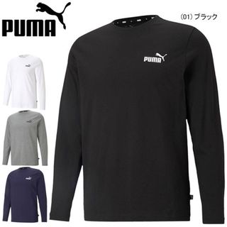 プーマ(PUMA)のプーマ Tシャツ 長袖  ESS NO1 ロゴ LSTシャツ  Ｌ　ブラック(Tシャツ/カットソー(七分/長袖))