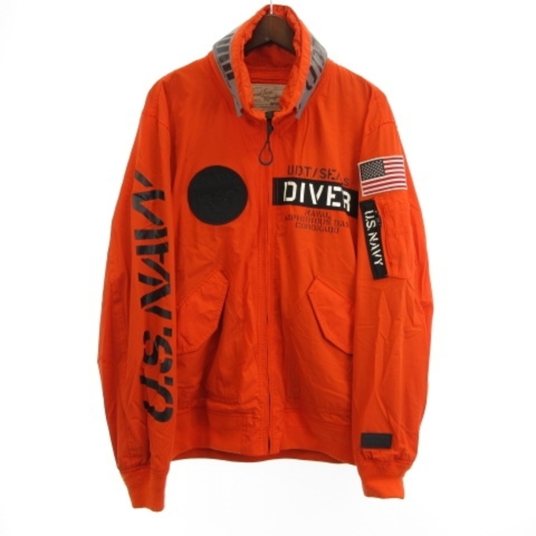 AVIREX(アヴィレックス)のアヴィレックス TYPE CWU フロッグマン ジャケット オレンジ 2XL メンズのジャケット/アウター(ミリタリージャケット)の商品写真