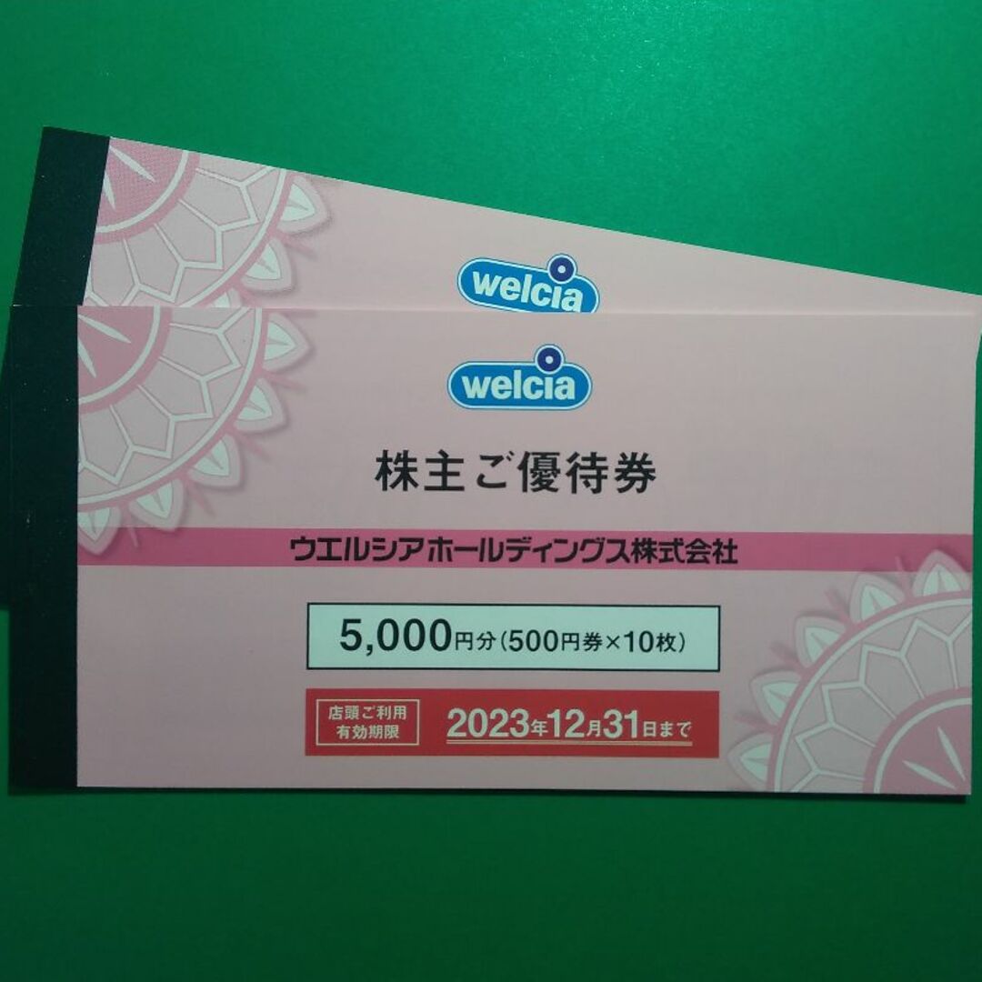 ウエルシア ホールディングス 株主優待 10,000円分 2023.12.31♪優待券/割引券