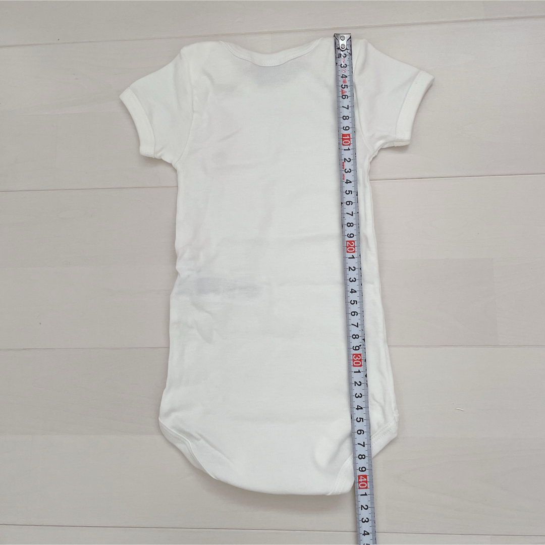 PETIT BATEAU(プチバトー)のm様専用！プチバトー　マリニエール&ミラレ半袖ボディ　12m 他1点 キッズ/ベビー/マタニティのベビー服(~85cm)(ロンパース)の商品写真