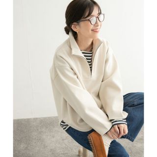 アーバンリサーチドアーズ(URBAN RESEARCH DOORS)の新品◎アーバンリサーチドアーズ◎add fabrics ハーフZIPプルオーバー(トレーナー/スウェット)