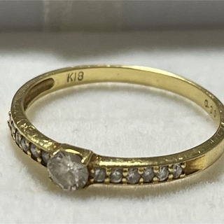 K18ダイヤモンド0.3カラットリング(リング(指輪))